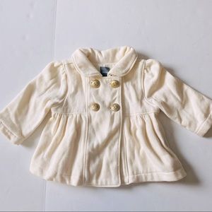 Baby Gap Ivory Knit pea coat 0-6 months